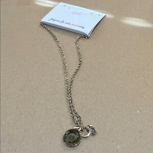 LOFT Gold and Silver Pendant Necklace
